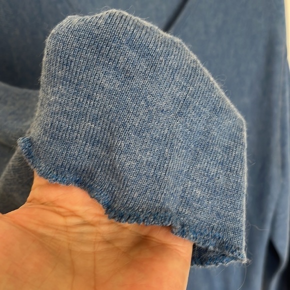 Soft Surroundings Sweater Dress Women's M Blue Slouchy Pocket  Touch of Cashmere - Picture 8 of 12